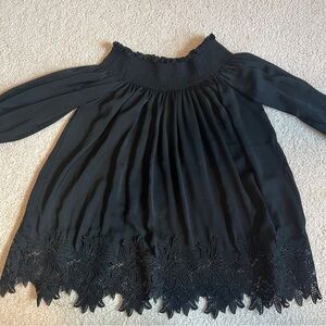 Anthropologie black shirt